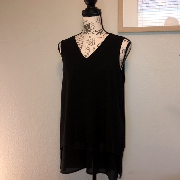 Michael kors black layered tunic tank top - Picture 4 of 6